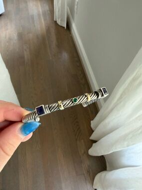 David Yurman Stone Silver Bracelet